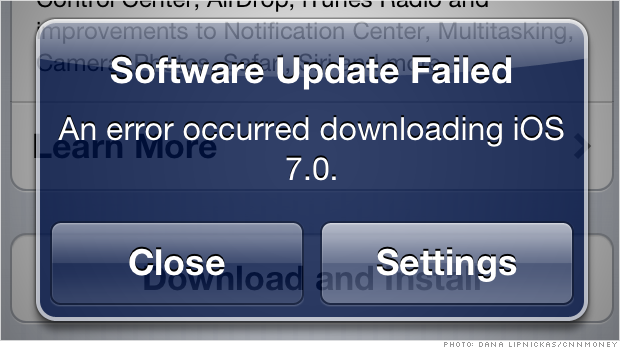 Usuarios de iPhone tienen problemas instalando el iOS 7