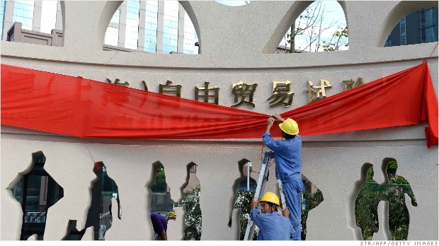 shanghai free trade opens