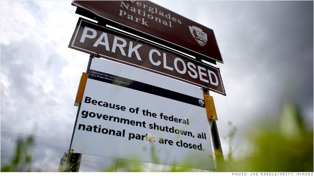 park closed shutdown