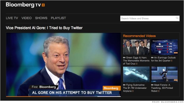 Al Gore intentó comprar Twitter