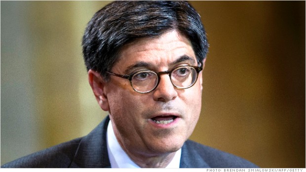 Lew pushes to eliminate spending cuts