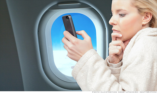 airplane smartphone
