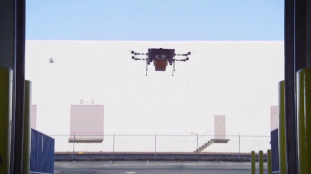 Watch Amazon demo drone delivery service
