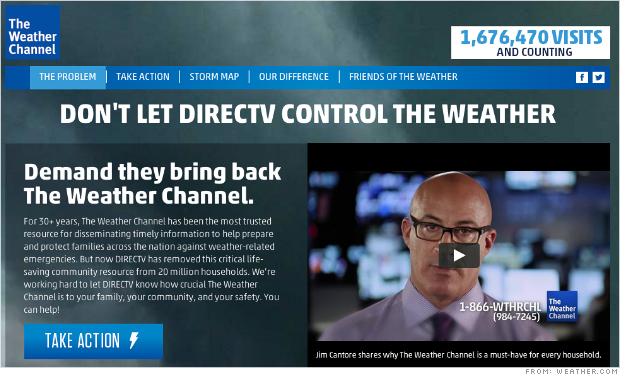 is the weather channel on directv stream