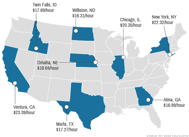 map living wages