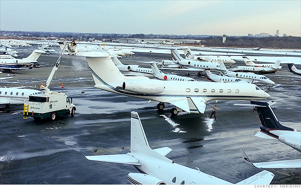 meridian private jet traffic