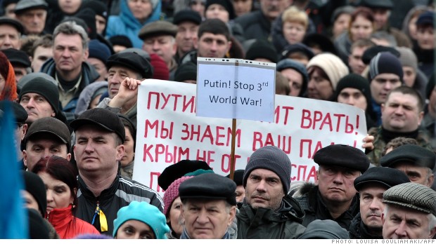 ukraine kiev anti-russia demonstration