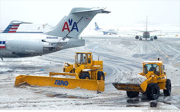 Un millón de vuelos han sido cancelados o retrasados este invierno en EE.UU.