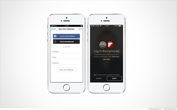 Facebook unveils anonymous login - Apr. 30, 2014