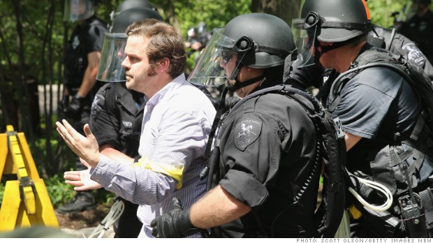 mcdonalds protest arrest