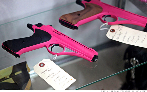 pink hand guns