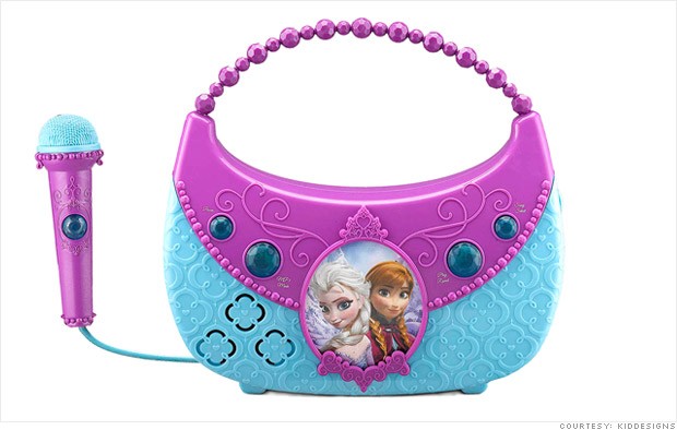 frozen boombox with microphone