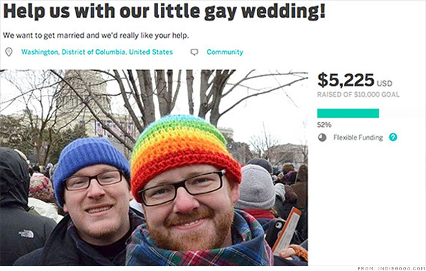 indiegogo funded wedding 