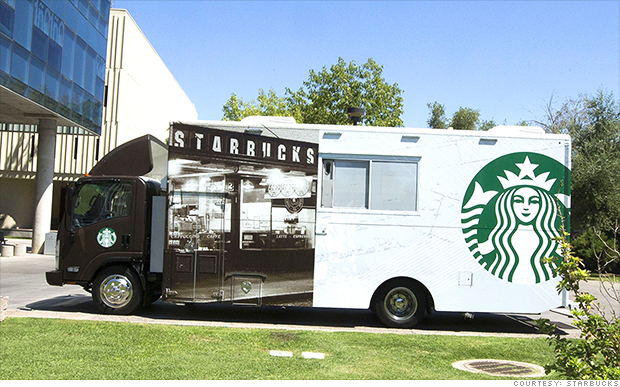 starbucks mobile truck