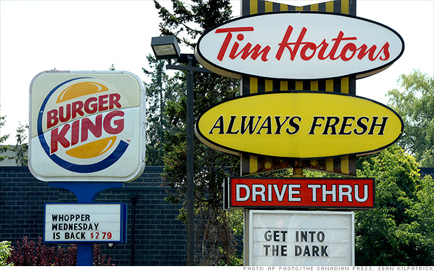 Burger King buying Tim Hortons