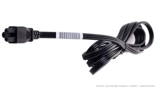 hp recall laptop power cord