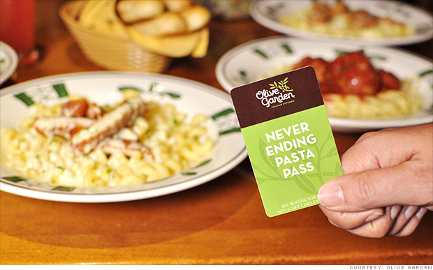 never ending pasta pass 