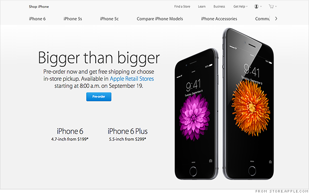 IPhone 6 pre-orders crash Apple Store