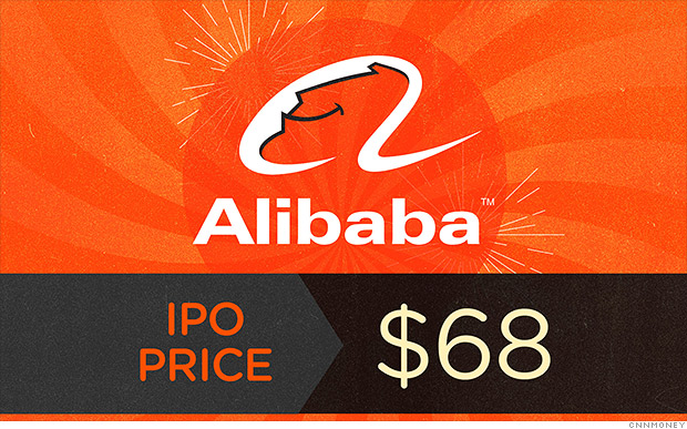 It's official: Alibaba prices at $68
