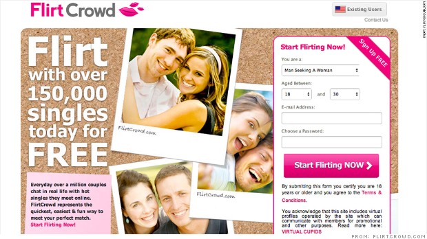 flirtcrowd homepage