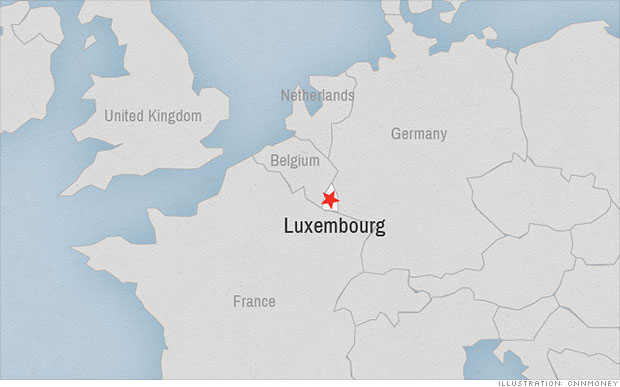 luxembourg map