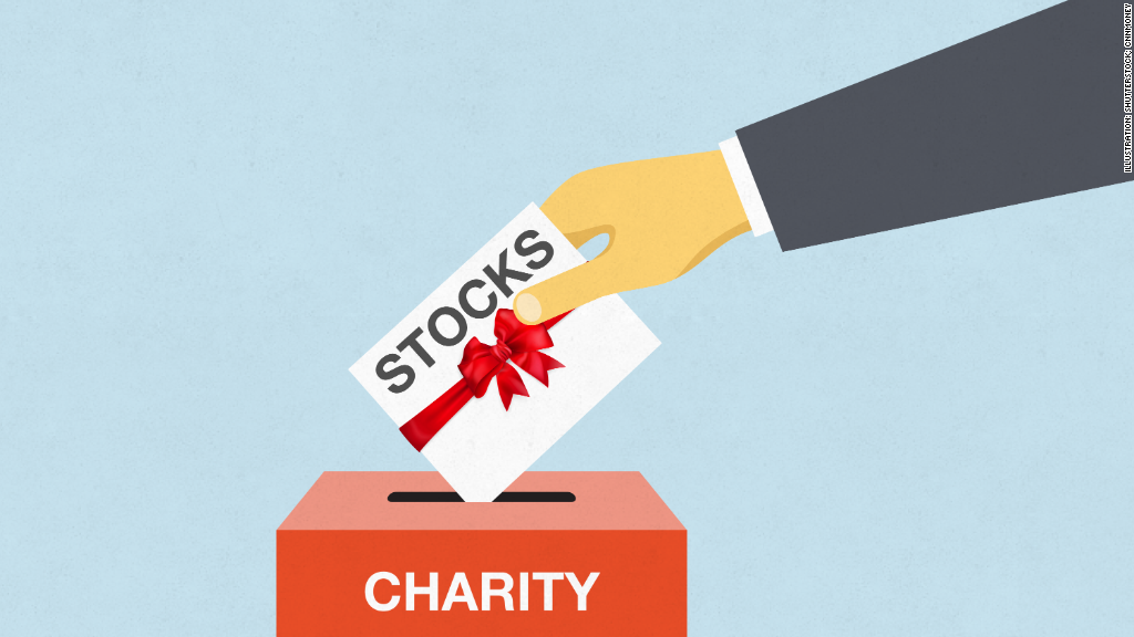 donating stock options to charity