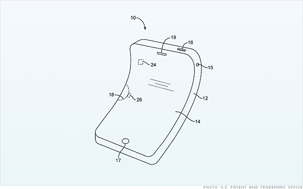 apple patent bendable