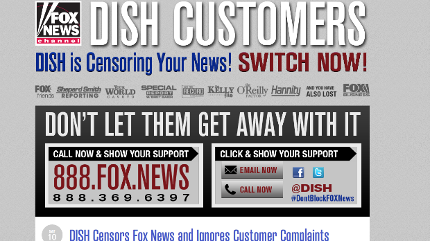 fox dish blackout censorship