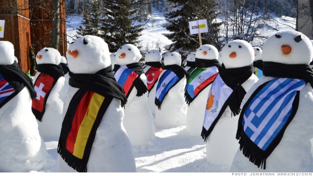 Davos snowman