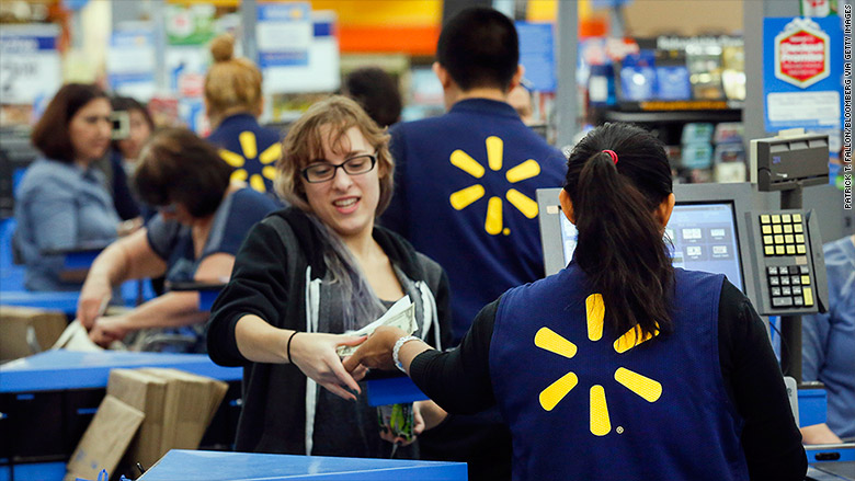 Walmart ups pay above minimum wage