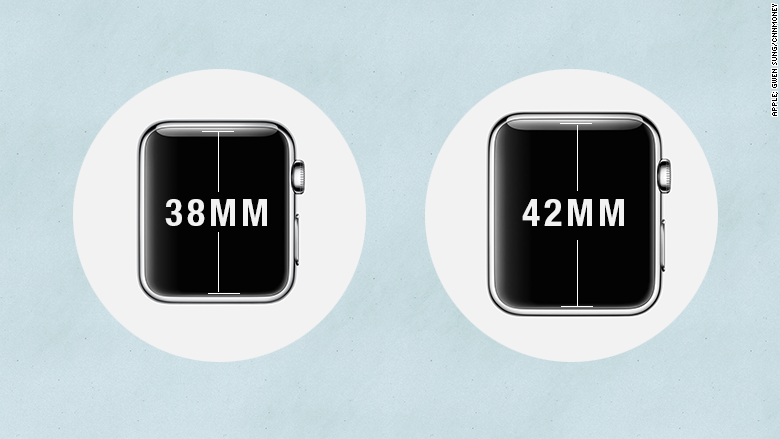 size of apple watch