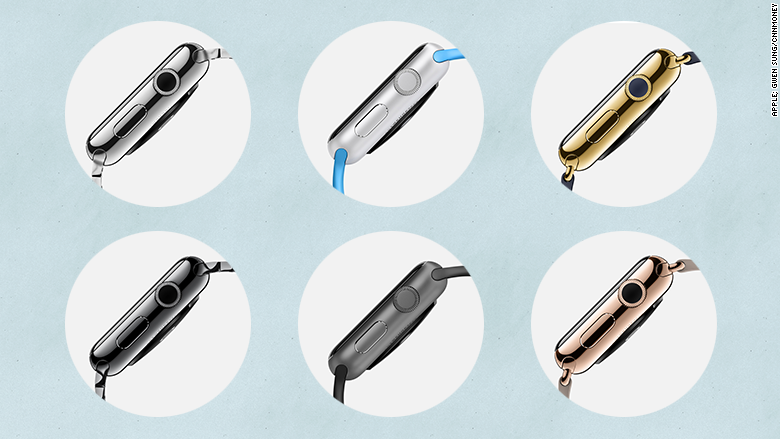 apple watch known colors