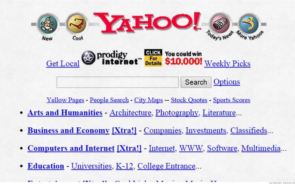 old website yahoo