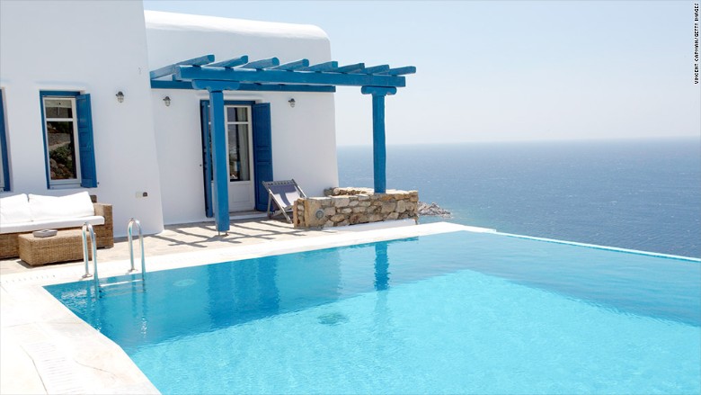 mykonos real estate pool