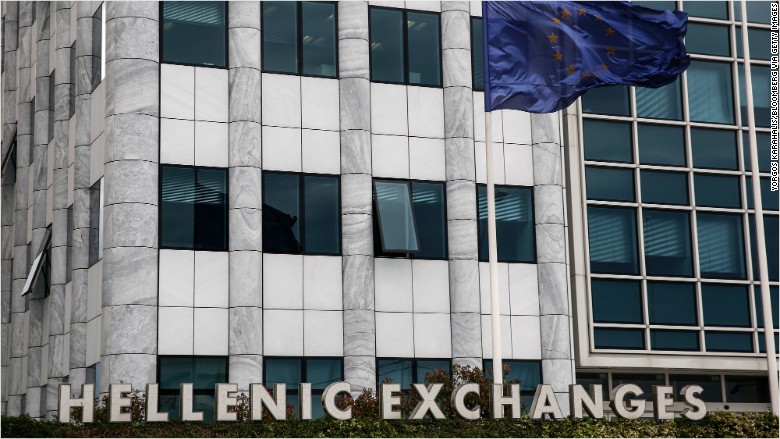 athens stock market reopens