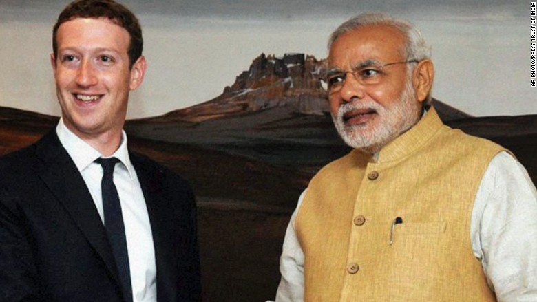 modi zuckerberg