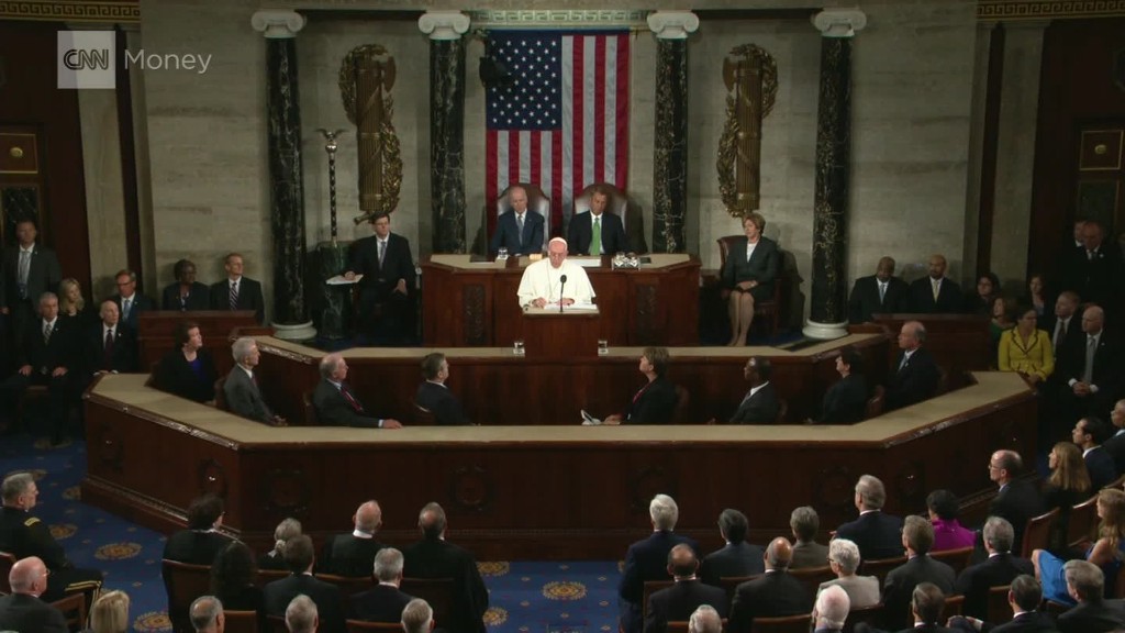 Pope to Congress: Remember the poor