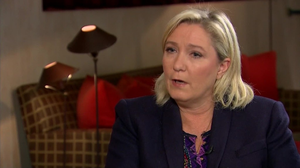 Marine Le Pen runs for French president