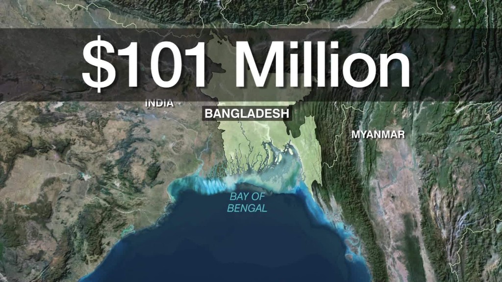 Bangladesh central bank hit by $101 million heist
