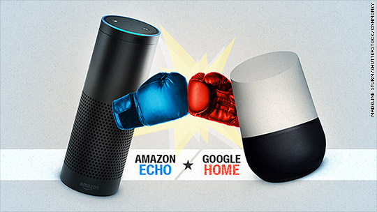 Battle of the smart speakers: Google Home vs. Amazon Echo - May ...  Battle of the smart speakers: Google Home vs. Amazon Echo - May. 20, 2016