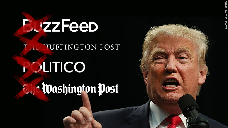 Trump Bans Buzzfeed, HuffPo, Politico, Washington Post