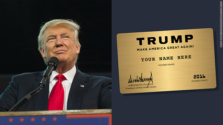 Trump 'gold card' now 65% off - Aug. 15, 2016