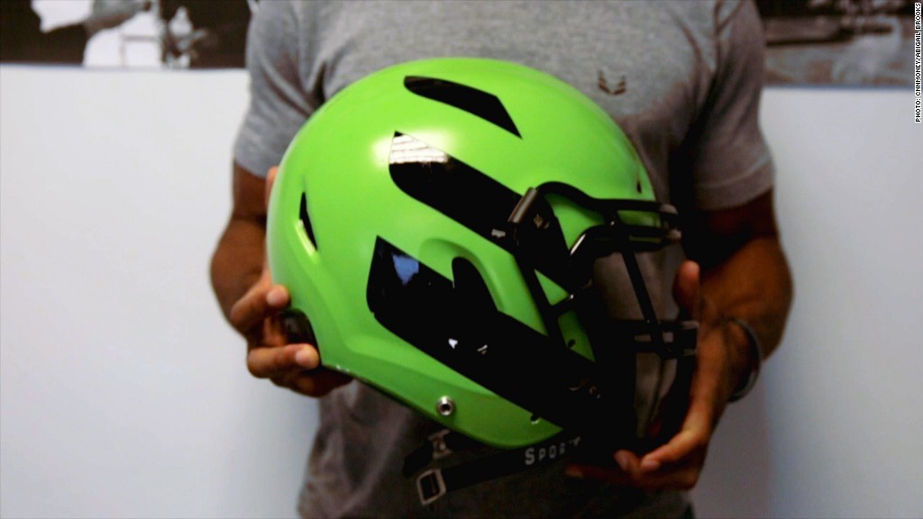 This company is turning football helmet design on its head