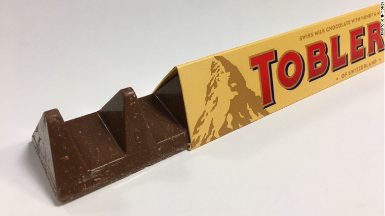 Image result for Toblerone changes its iconic shape