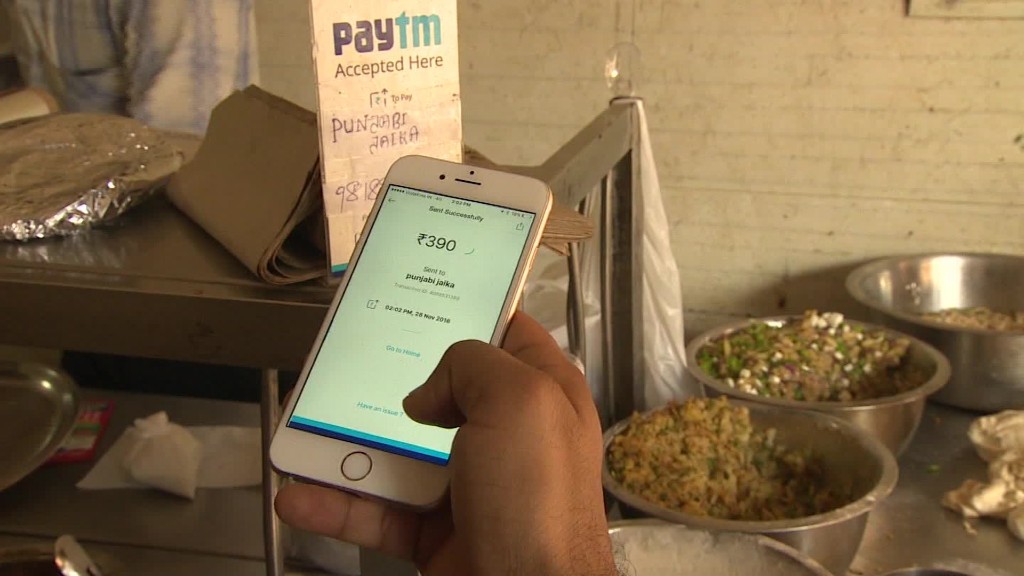India's cashless companies win in rupee ban