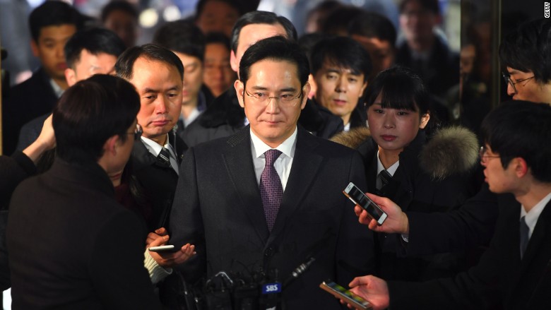 Samsung heir Lee Jae Yong special proseuctor office arrival 