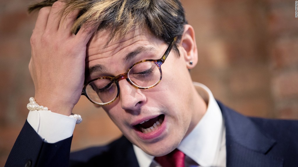 Milo Yiannopoulos resigns from Breitbart with apology