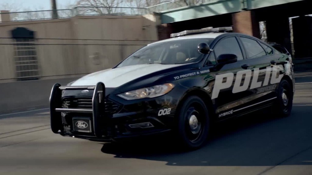 Ford unveils hybrid police car built for high-speed chases