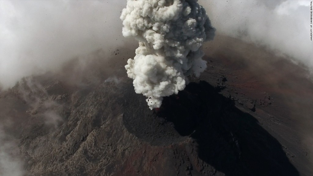 It's lit! These drones film erupting volcanoes