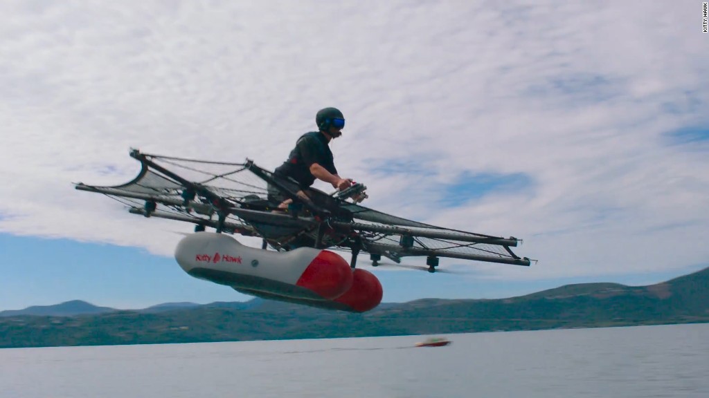 See Google co-founder Larry Page's 'flying car' in action